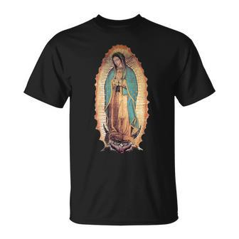 Real Our Lady Of Guadalupe Virgin Mary Catholic T-Shirt - Monsterry DE