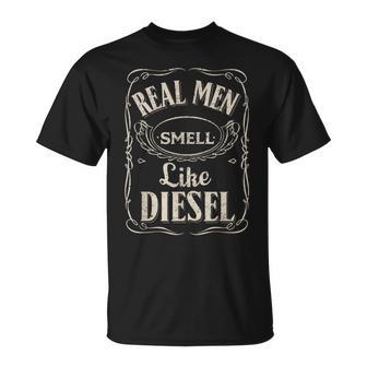 Real Smell Diesel Mechanic Farmer Trucker T T-Shirt - Thegiftio UK