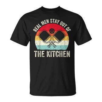 Real Stay Out Of The Kitchen Pickleball Player Vintage T-Shirt - Monsterry AU