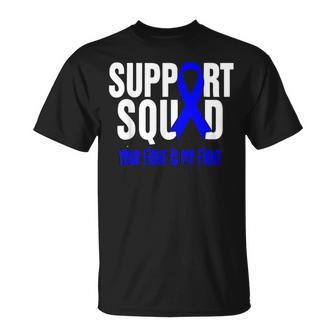 Rectal Cancer Support Squad Rectal Cancer Awareness T-Shirt - Monsterry