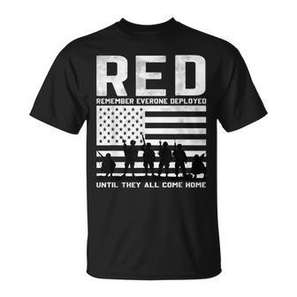 Red Friday Military Us Flag Until They Come Home My Soldier T-Shirt - Monsterry UK