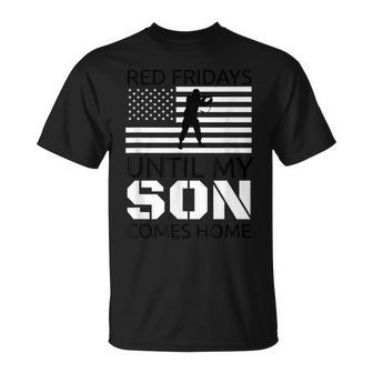Red Fridays Son Deployed Military Veteran T-Shirt - Monsterry AU