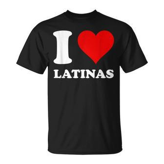 Red Heart I Love Latinas T-Shirt - Thegiftio UK