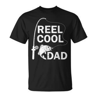 Reel Cool Dad Daddy Fathers Day Father Fishing Fisherman T-Shirt - Monsterry DE