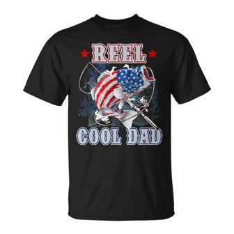 Reel Cool Dad Father's Day Fishing Dad T-Shirt - Seseable