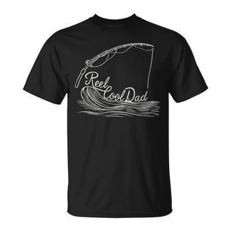 Reel Cool Dads Best Father Fishing Enthusiast Fathers Day T-Shirt - Seseable