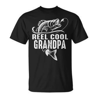 Reel Cool Grandpa Fishing Dad Father's Day Fisherman T-Shirt - Thegiftio UK