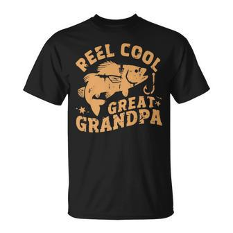 Reel Cool Great Grandpa Fishing Father's Day Dad Joke T-Shirt - Thegiftio UK