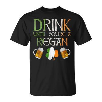 Regan Family Name For Proud Irish From Ireland T-Shirt - Seseable