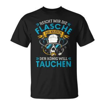 Reicht Mir Die Oxygen Bottle Scuba Diver T-Shirt - Seseable