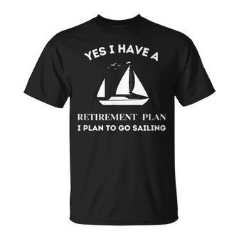 Rente Rentner Segler Segeln Kapitän Segelboot T-Shirt - Seseable