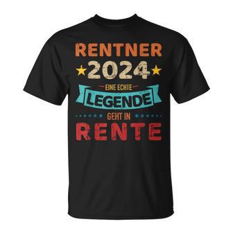 Rentner 2024 Legend Retirement For Grandpa T-Shirt - Geschenkecke