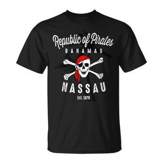 Republic Of Pirates Nassau Bahamas Vintage Summer T-Shirt - Monsterry
