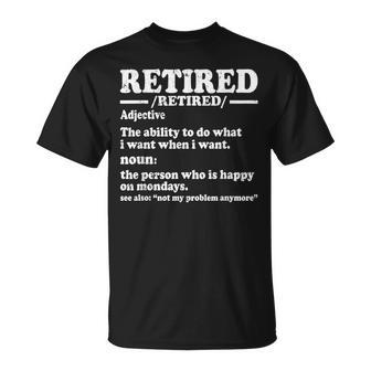 Retired Definition Retirement 2024 T-Shirt - Monsterry DE