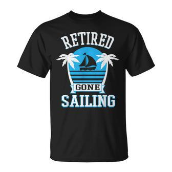 Retired Gone Sailing Retirement Party T-Shirt - Monsterry DE