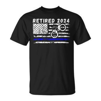 Retired Police Officer 2024 Retirement T-Shirt - Monsterry AU