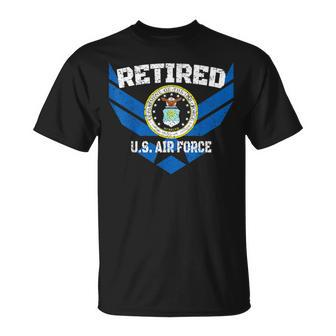 Retired Us Air Force Distressed Veteran T-Shirt - Monsterry AU