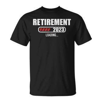 Retirement 2023 Loading Bar For Retired Coworker T-Shirt - Monsterry