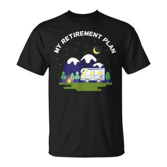 My Retirement Plan Motorhome Rv Camper Retired To Retire T-Shirt - Thegiftio UK