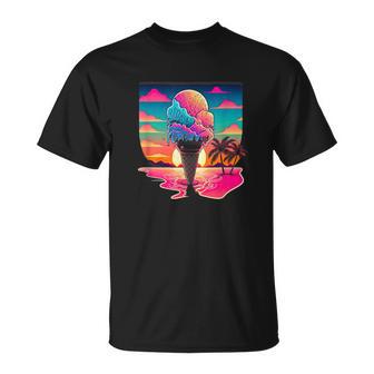 Retro Aesthetic Ice Cream T-Shirt - Monsterry UK