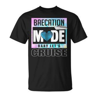 Retro Baecation Mode Baby Let's Cruise Love Vacation Couples T-Shirt - Monsterry AU