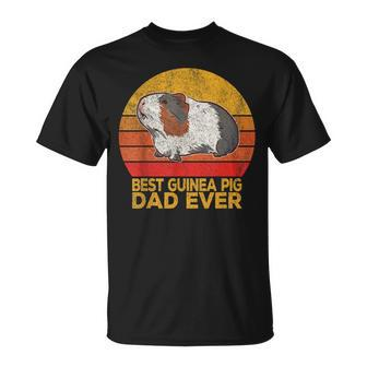 Retro Best Guinea Pig Dad Ever Wheek Guinea Pig Dad Vintage T-Shirt - Monsterry DE