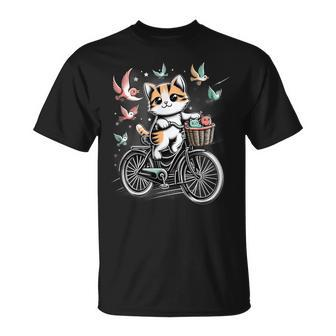 Retro Bike Cat Lover Cycling Vintage Bicycle T-Shirt - Monsterry CA