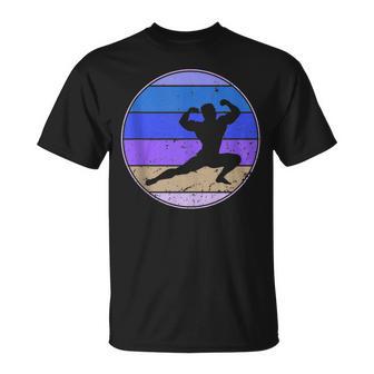 Retro Body Building Vintage Body Building Silhouette Sport T-Shirt - Monsterry CA