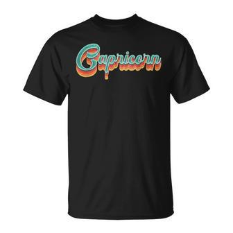 Retro Capricorn Vintage Retro Style Capricorn Zodiac T-Shirt - Monsterry CA