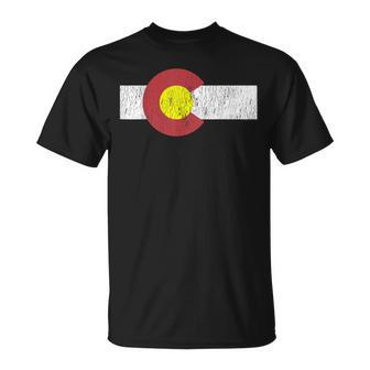 Retro Colorado Flag Vintage T-Shirt - Monsterry