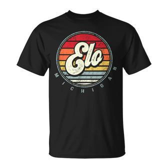 Retro Elo Home State Cool 70S Style Sunset T-Shirt - Thegiftio UK