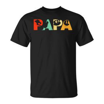 Retro Faultier Papa Lustiger Papa Faultieratertag Kapuzenjacke T-Shirt - Geschenkecke