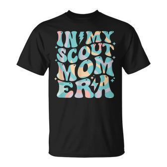 Retro Groovy In My Scout Mom Era Mother's Day T-Shirt - Monsterry