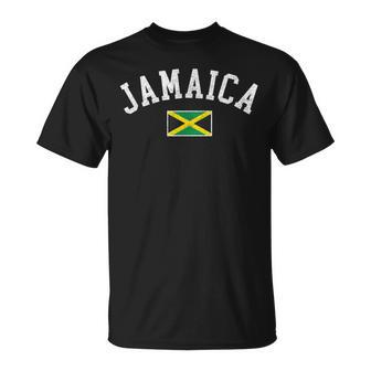 Retro Jamaica Flag Vintage Jamaican Travel Souvenir Boy Girl T-Shirt - Monsterry UK