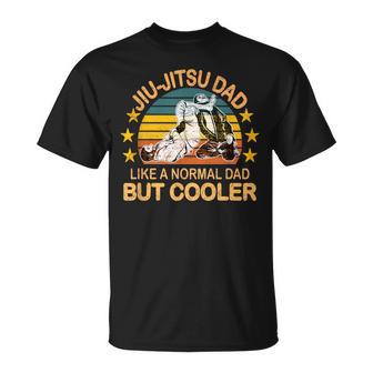 Retro Jiu-Jitsu Dad Bjj Martial Arts Fathers Day T-Shirt - Monsterry CA