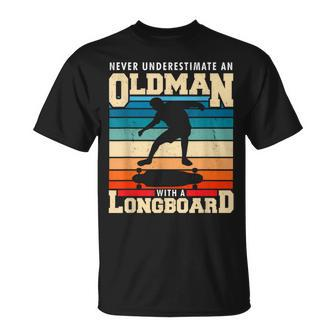 Retro Longboarder Longboard T-Shirt - Seseable
