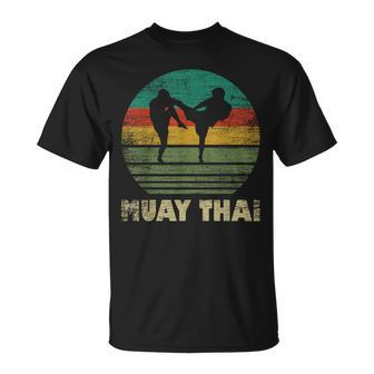 Retro Muay Thai Fighter Vintage Thai Boxing T-Shirt - Monsterry UK