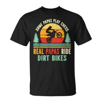 Retro Mx Motocross Papa Bike Supermoto Dirt Biking Dad T-Shirt - Monsterry AU