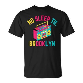 Retro No Sleep Til Brooklyn T-Shirt - Seseable