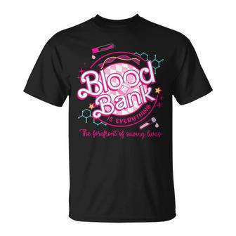 Retro Pink Lab Week 2024 Blood Bank Laboratory Lab Tech T-Shirt | Mazezy