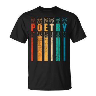 Retro Poetry Lyrics Literature Vintage Poet T-Shirt - Monsterry AU