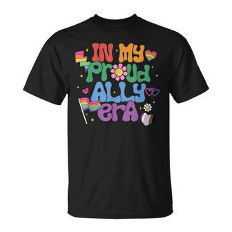 Retro In My Proud Ally Era Pride Ally You Are Safe With Me T-Shirt - Monsterry DE