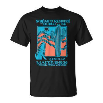 Retro Rodeo Saguaro Tucson Arizona Vintage T-Shirt - Monsterry UK