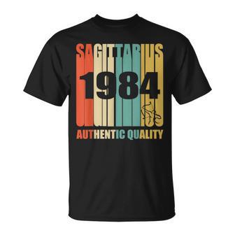 Retro Sagittarius 1984 Vintage 34Th Birthday T-Shirt - Monsterry DE