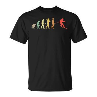 Retro Skiing Evolution For Skiers T-Shirt - Geschenkecke