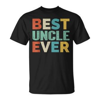 Retro Style Presents For Uncle Vintage Best Uncle Ever T-Shirt - Thegiftio UK