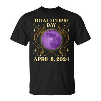 Retro Total Solar Eclipse Day April 8 2024 Sun Eclipse T-Shirt - Seseable