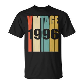 Retro Vintage 1996 28 Yrs Old Bday 28Th Birthday T-Shirt - Monsterry CA