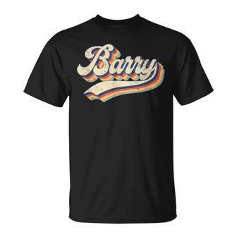 Retro Vintage Barry First Name Barry T-Shirt - Thegiftio UK