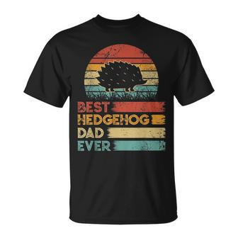 Retro Vintage Best Hedgehog Dad Ever Animals Lover T-Shirt - Monsterry AU